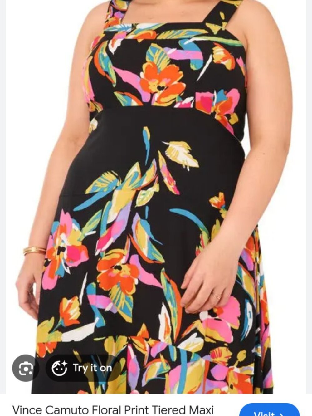 Women's maxi sleeveless dress floral print